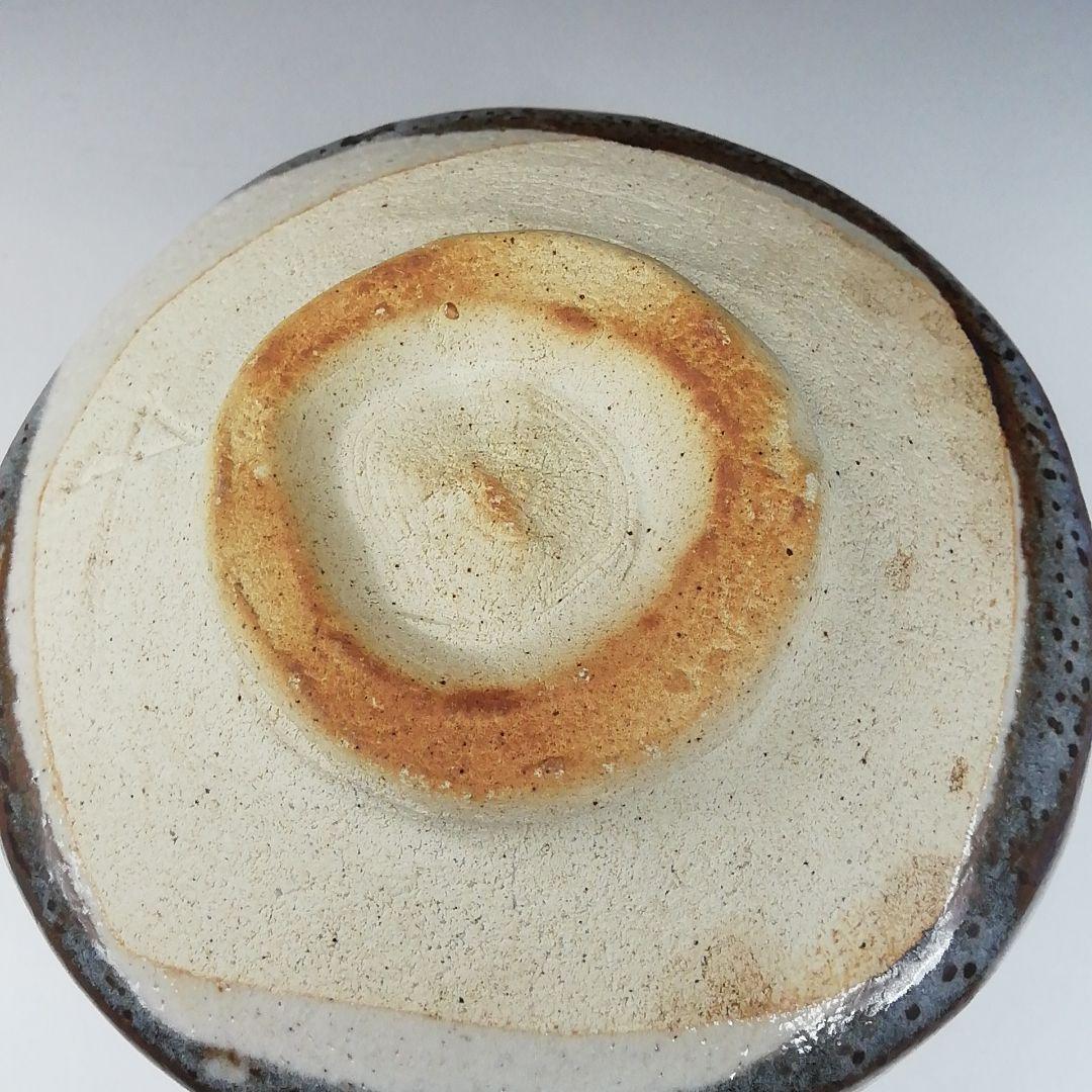 Ｔ４５０　茶碗　『鼡志野　桐紋』『笠原窯　水野二郎 造』『禅海書付』共箱　茶道具