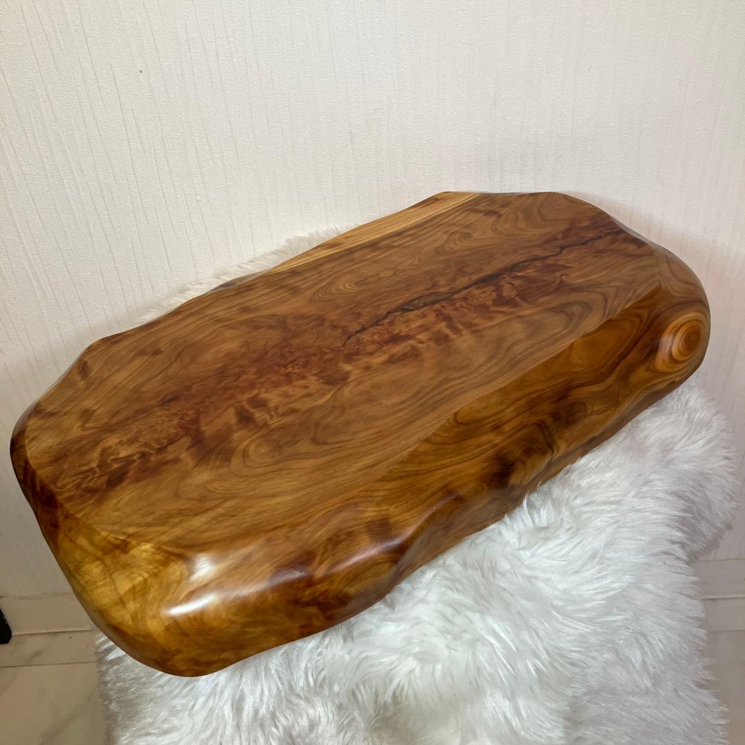 希少品　屋久杉飾り台　一枚板　屋久杉　置台　屋久杉工芸品　世界遺産　花台
