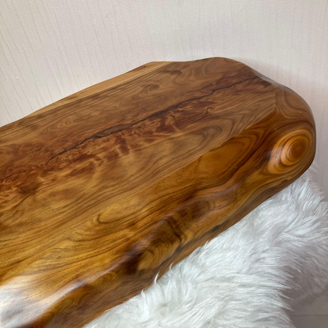 希少品　屋久杉飾り台　一枚板　屋久杉　置台　屋久杉工芸品　世界遺産　花台