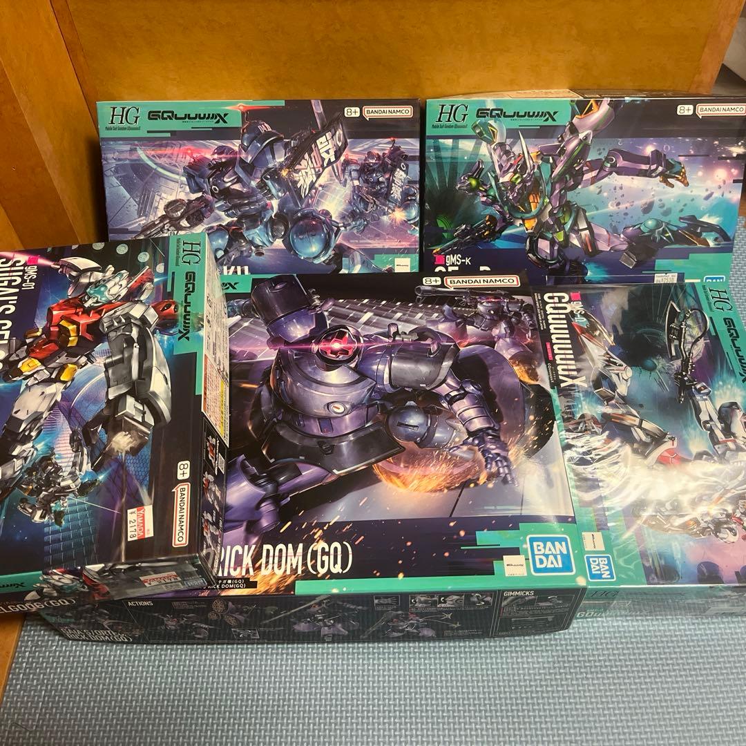 ジークアクスセット（リックドム、ゲルググ、ジークアクス、ジフレド、軍警ザク）