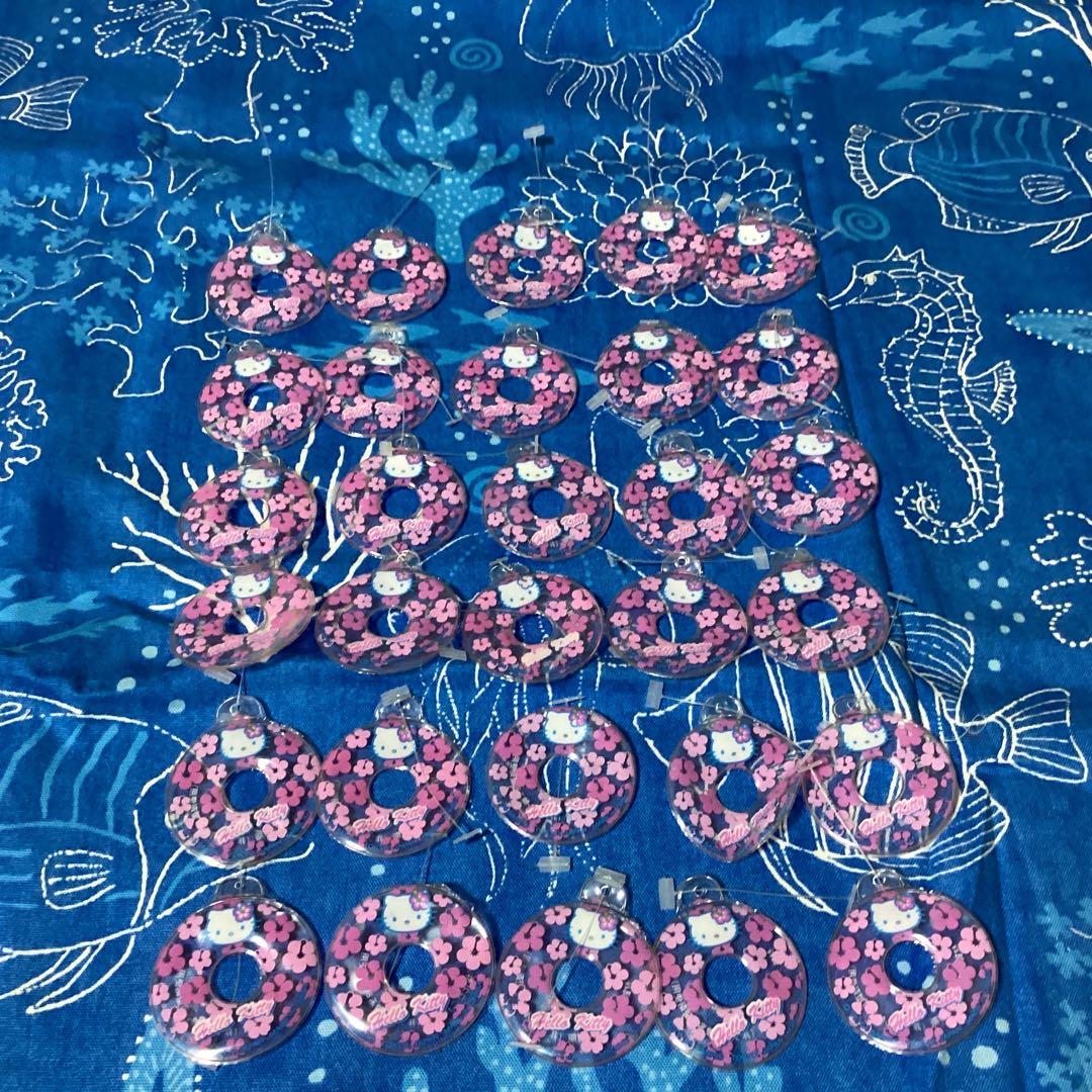 3348ハローキティハワイハイビスカスキティ　浮き輪マスコット