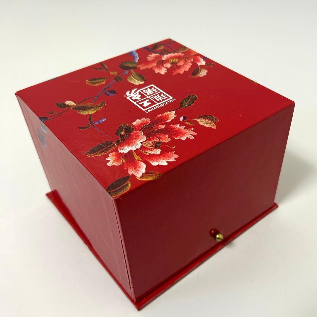 琉璃工房 LIULI カササギ ハート型 ガラス工芸 置物 オブジェ 恋愛運