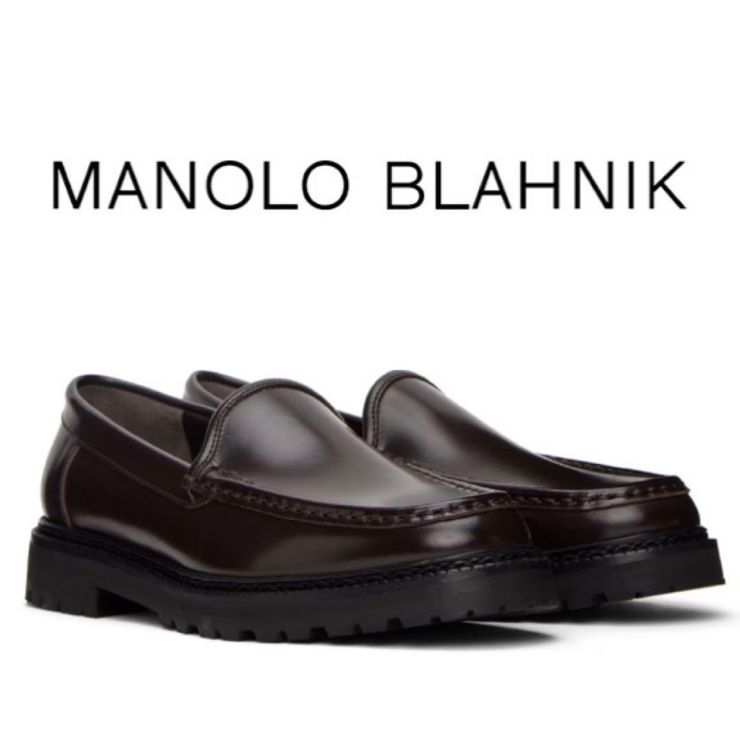 定価約15万 新品 マノロブラニク Dineralo レザーローファー35.5