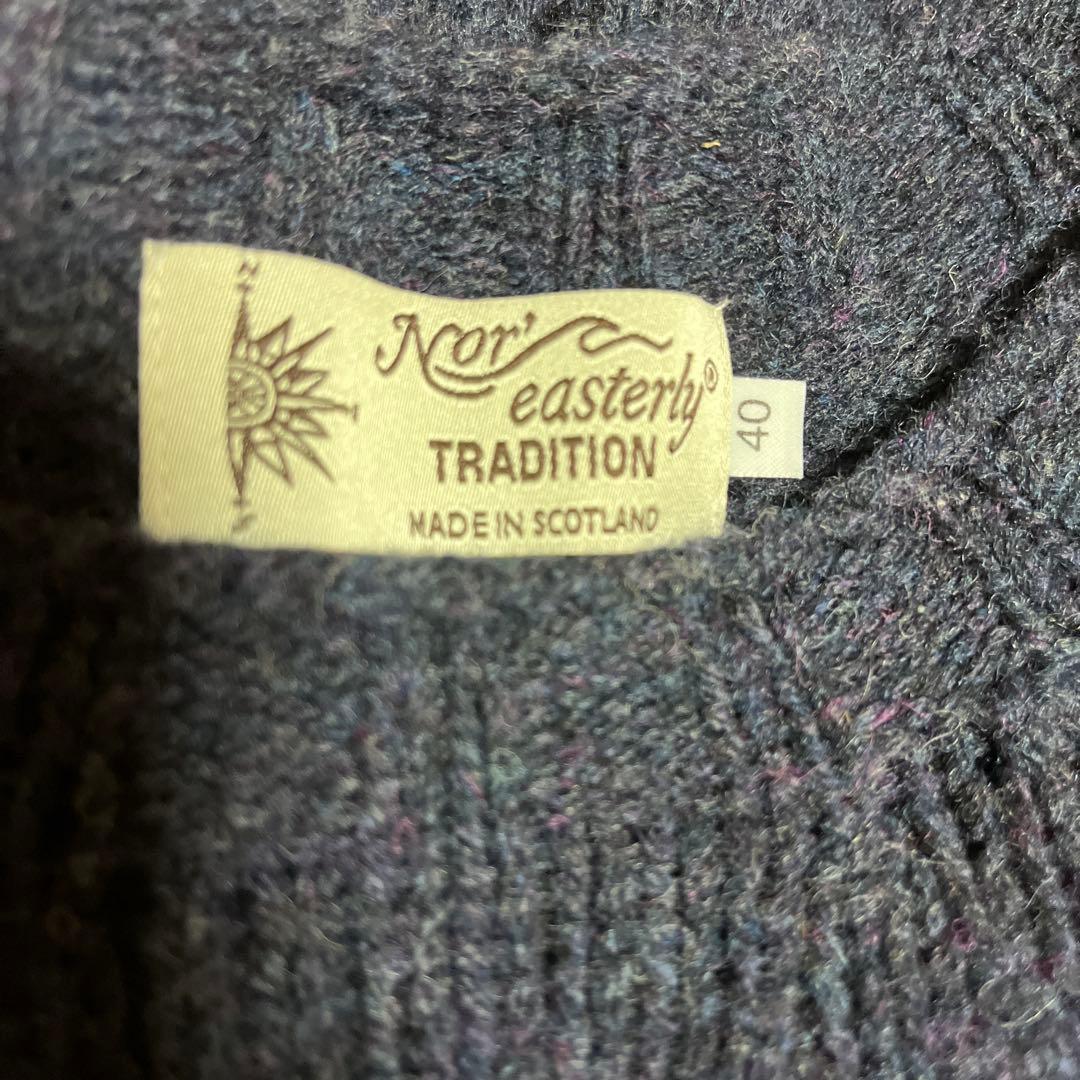 ノースイースタリー フェアアイル柄ニットセーター サイズ40