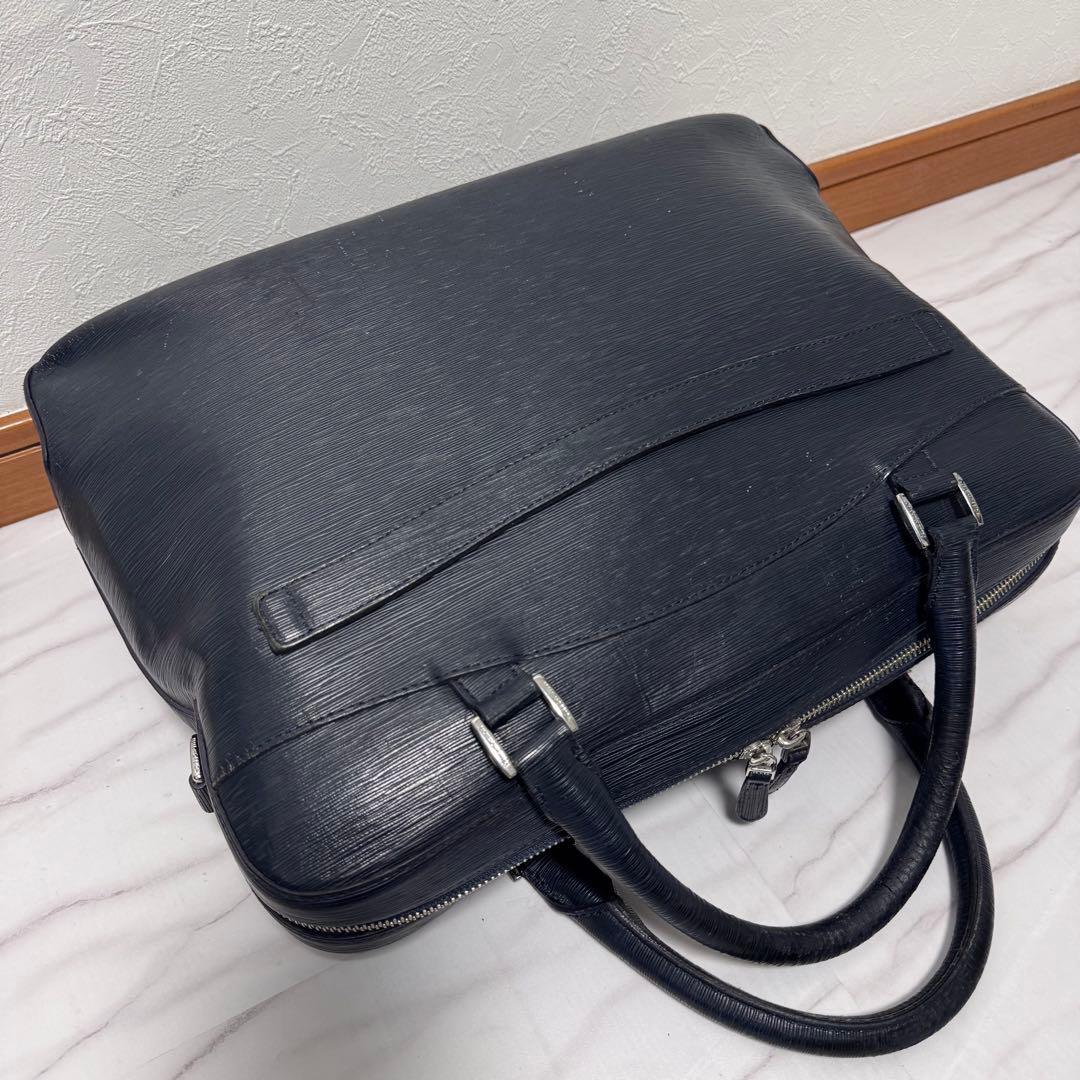 ペッレモルビダ キャピターノ 2wayビジネスバック ネイビー レザー A4PC