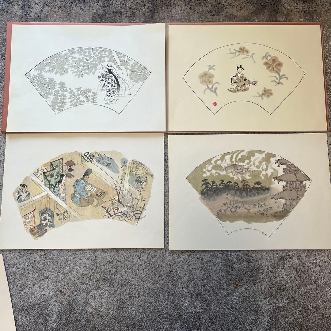 新平家絵物語 杉本健吉筆　13枚