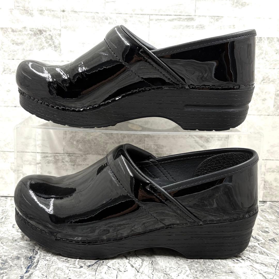 【美品】 ダンスコ プロフェッショナル 39 サボ サンダル 厚底 ブラック