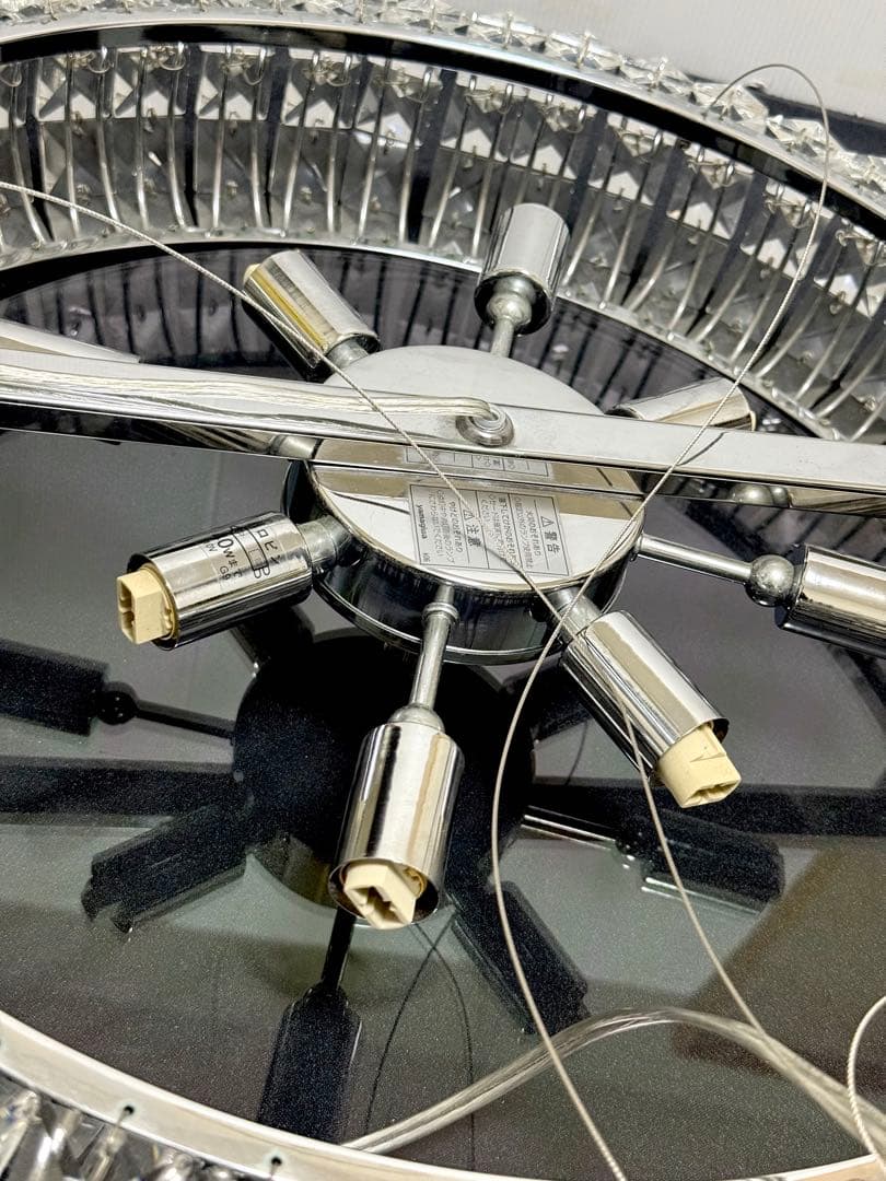 定価29.7万 美品 LED12本付♪YAMAGIWA シャンデリア リリア