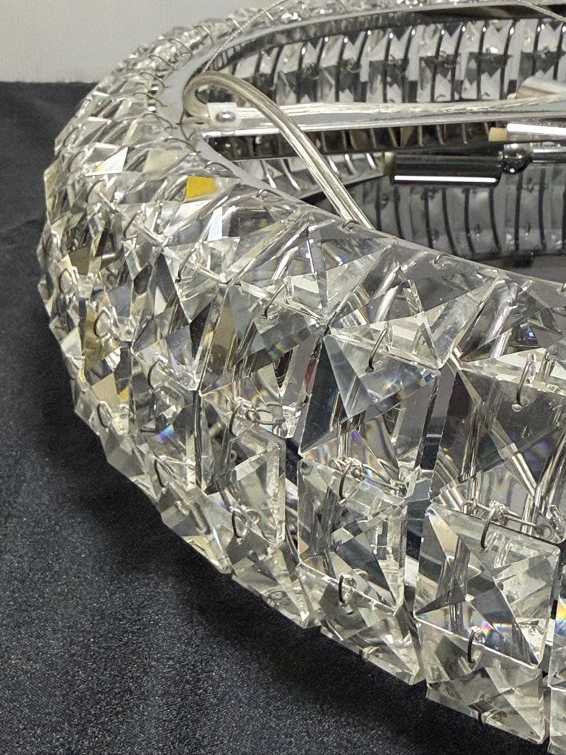 定価29.7万 美品 LED12本付♪YAMAGIWA シャンデリア リリア