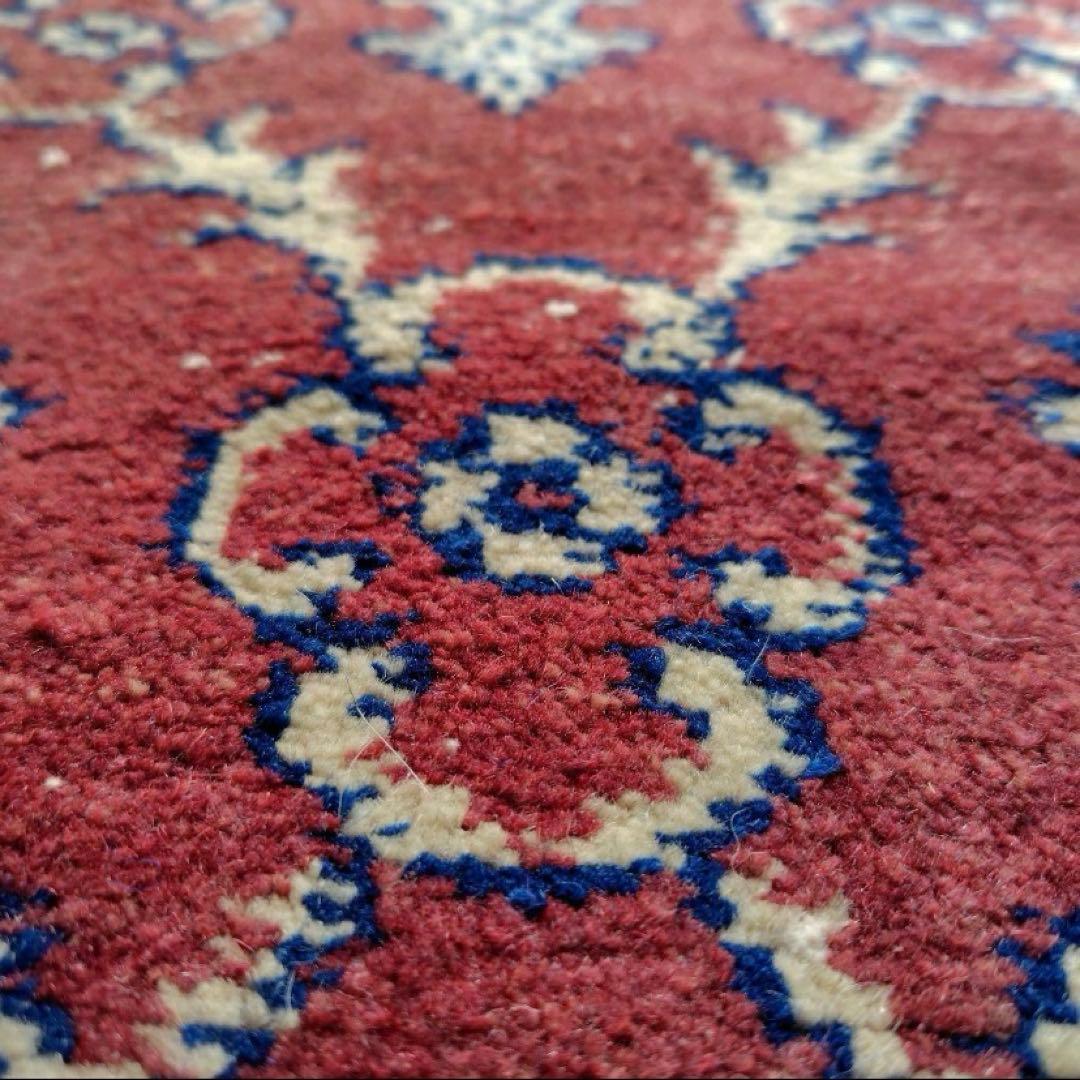 【人気の紋章柄】83×157 トルコヴィンテージラグ