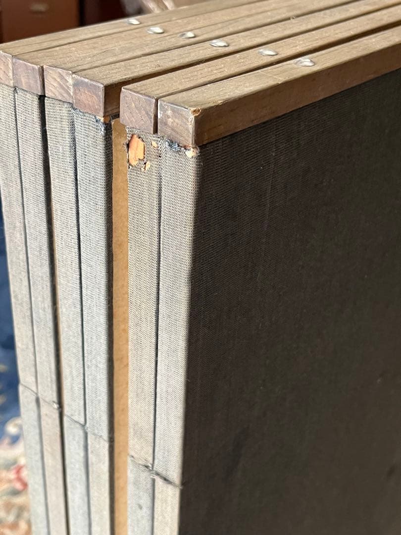 韓国　刺繍　パーテーション　六折　屏風