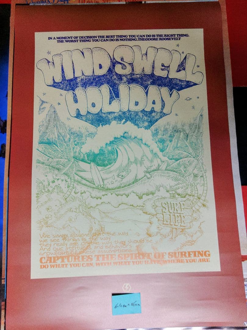 アートポスター　サーフィン　コレクション　印刷物
