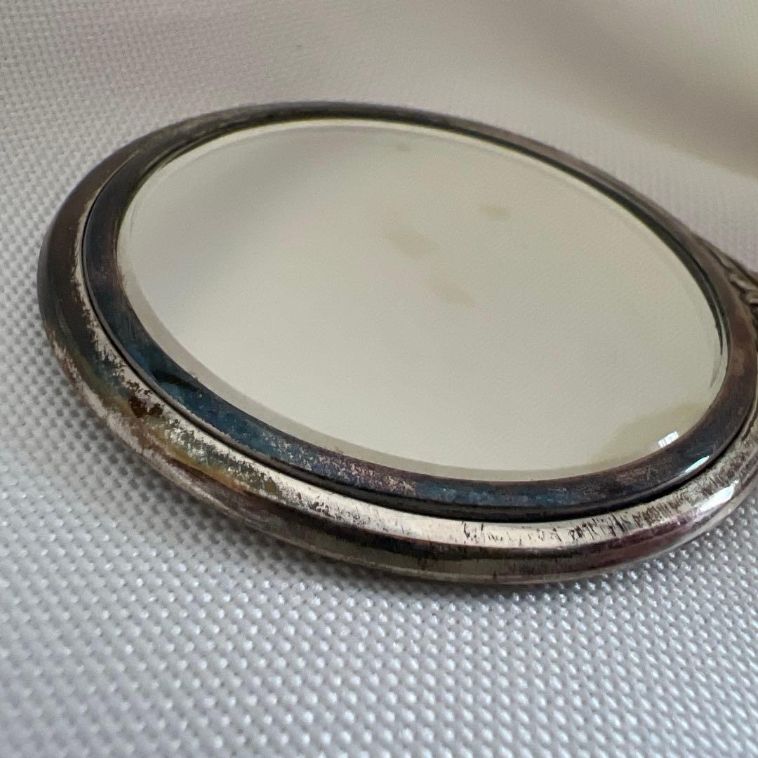 アンティーク　ハンドミラー　SILVER刻印