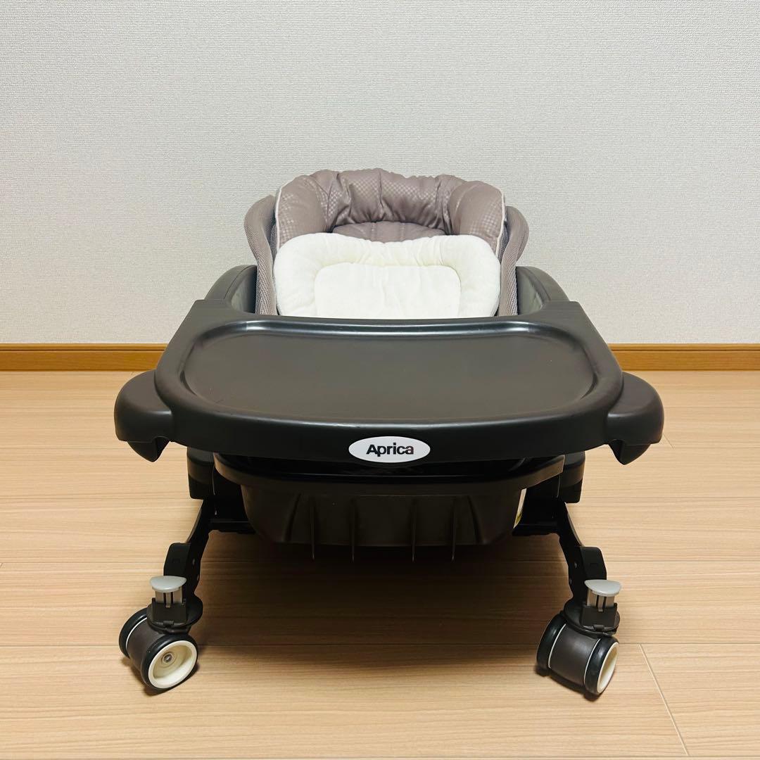 【洗濯済】aprica アップリカユラリズムオートネオカンタービレハイローチェア