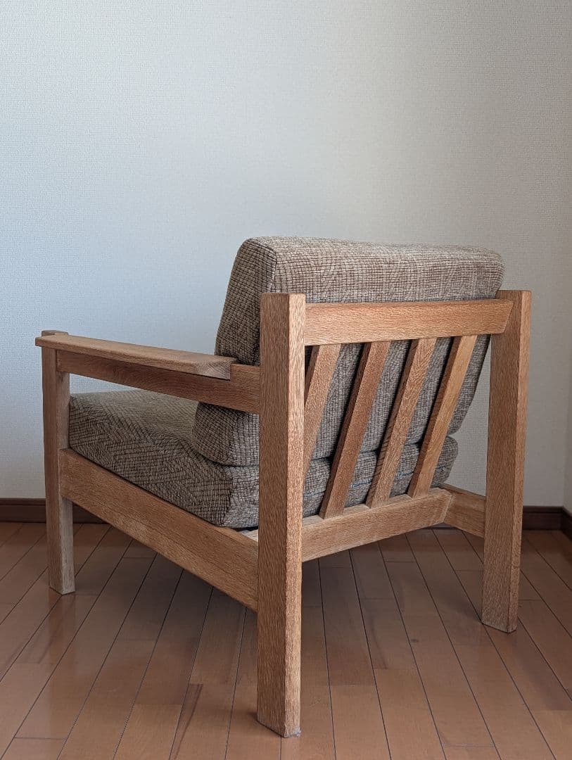 のんき大将　北欧ヴィンテージソファ　オーク　左アーム