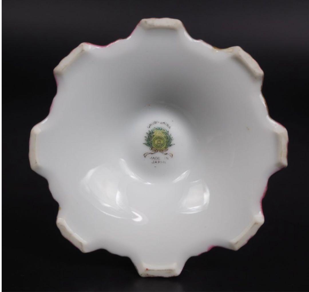 送料無料　時代物　CHUBU CHINA(中部陶器) 輸出向け燭台一対