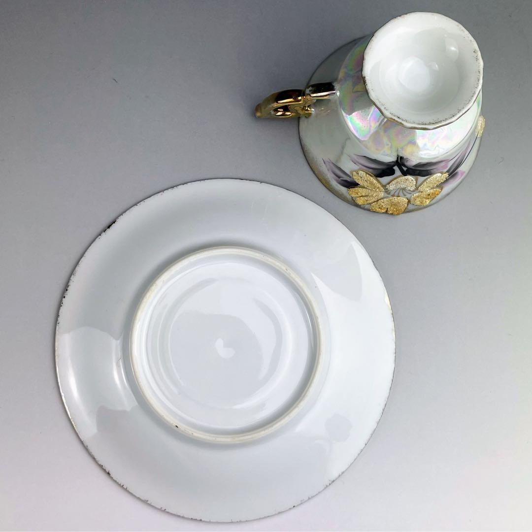 【希少】オールドニッポン コラレン カップ＆ソーサー ラスター ぺディスタル