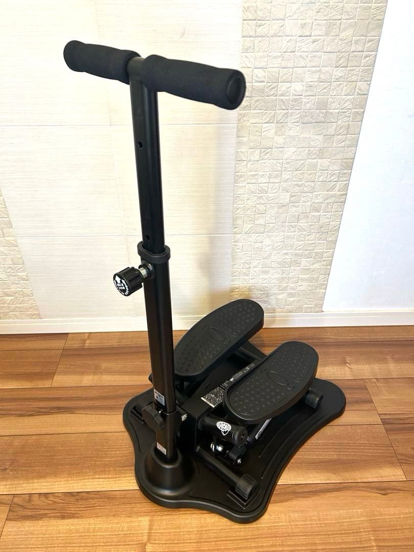 ナイスデイ NICEDAY ステッパー 専用ハンドル台付き 健康ステッパー　黒