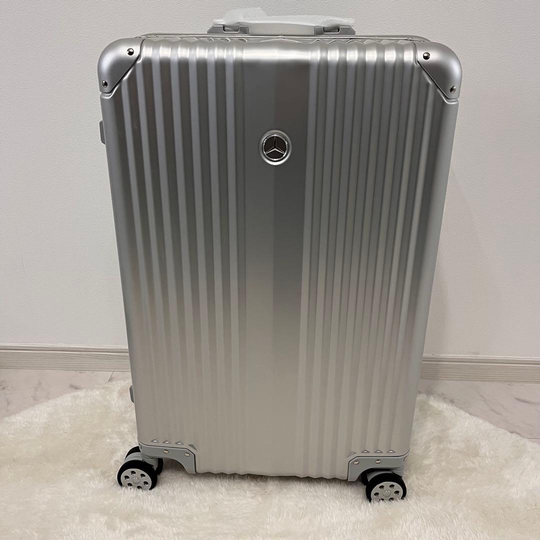 メルセデスベンツシルバー アルミニウム キャリーケース　65L