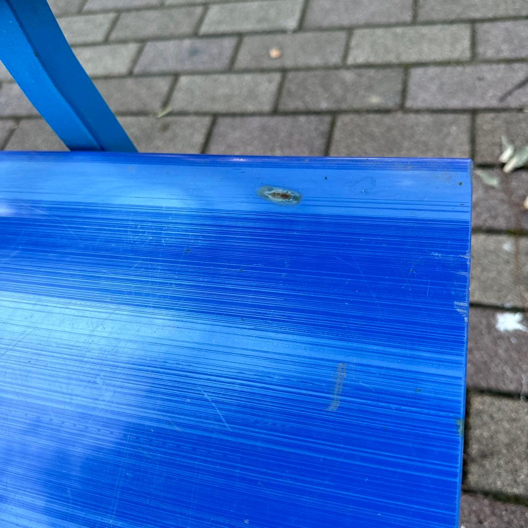 ペプシ PEPSI 屋外 大型ベンチ 青 現状渡　前橋市引取、近隣配送可