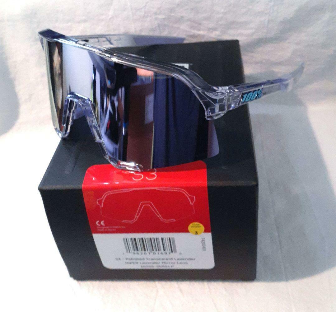 最新版 100% S3 クリア ラベンダー ワンハンドレッド サングラス