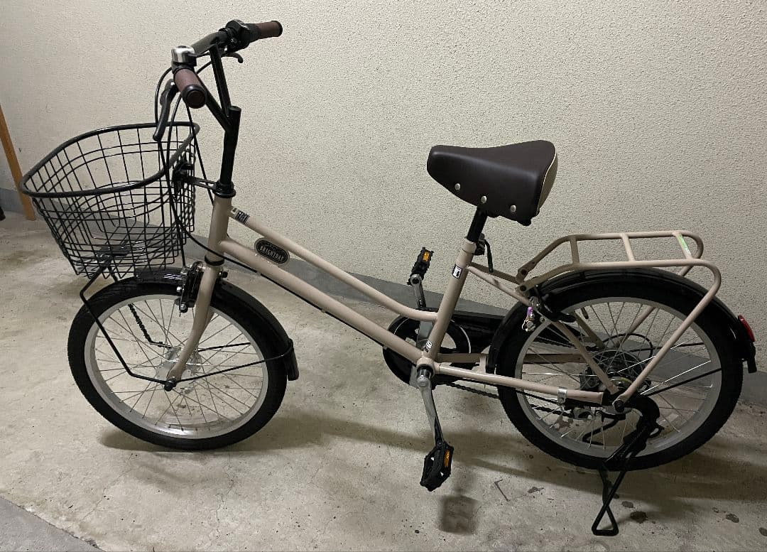 自転車 ブライトデイ プラス マットモカベージュ 20インチ / 外装6段
