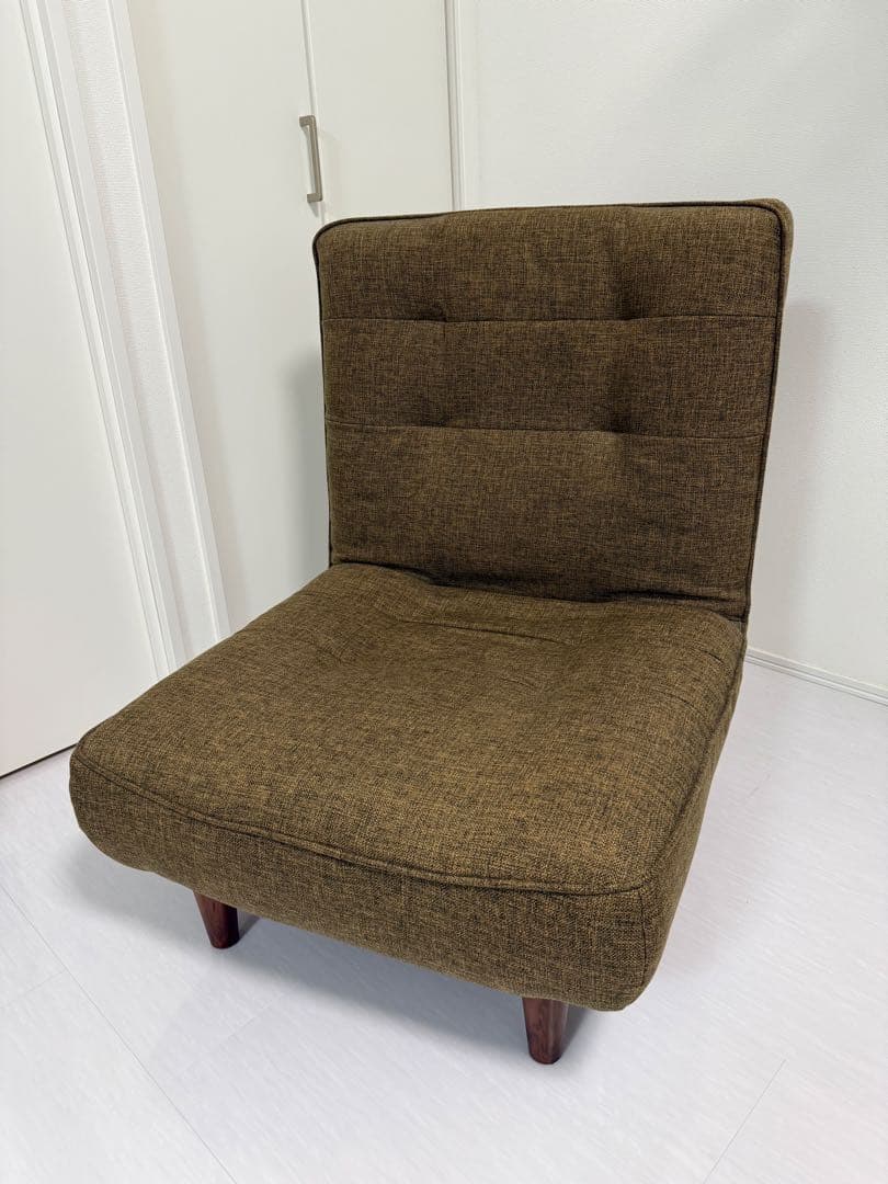 セルタン ハイバックソファ 1人掛け「LULU」　カシコンブラウン