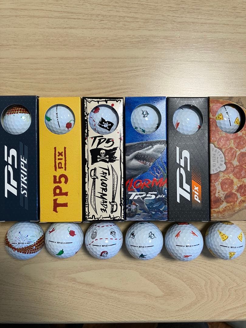 限定品　テーラーメイドTP5 PIX ゴルフボール 6スリーブセット