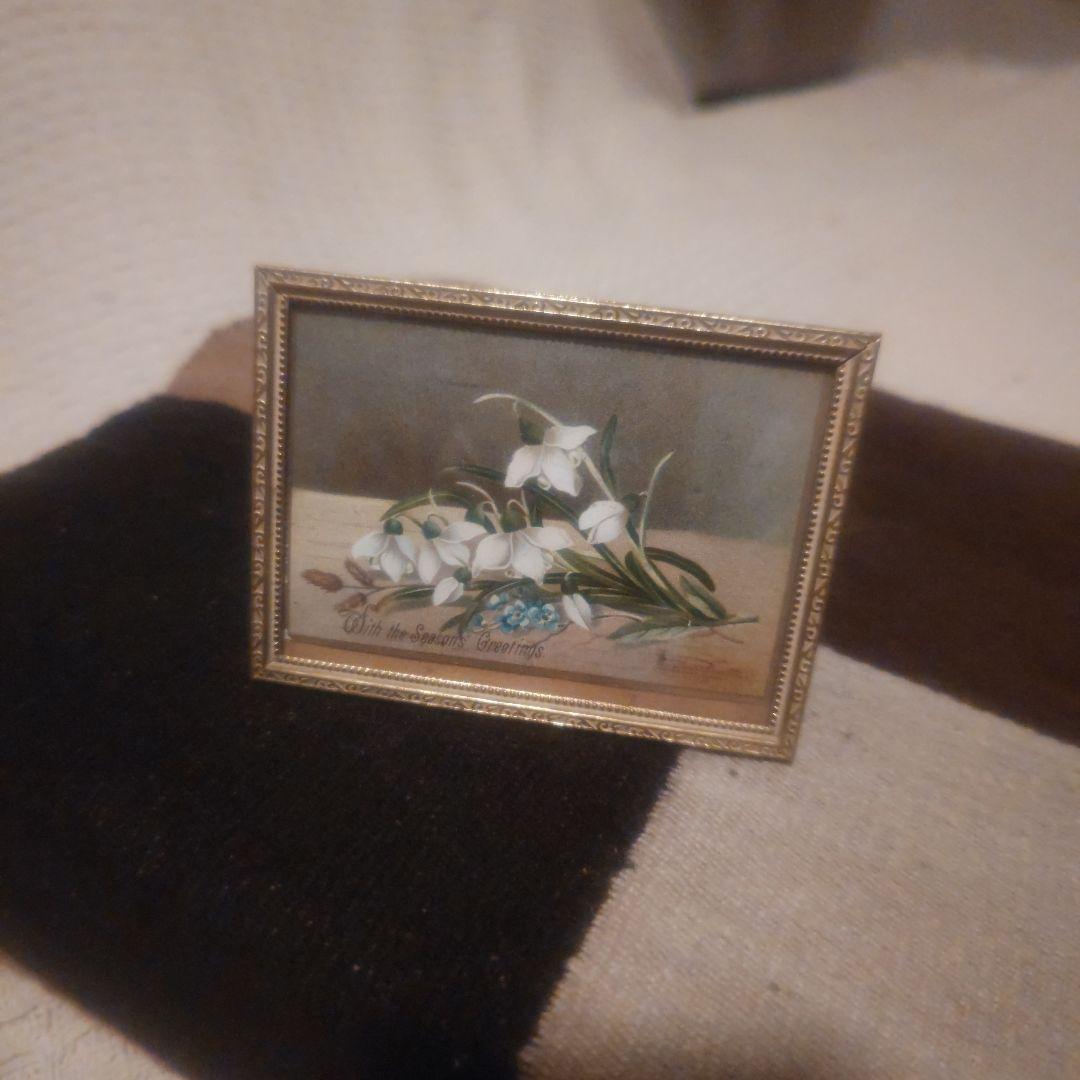 ドームガラス　アンティーク　フレーム　デンマーク