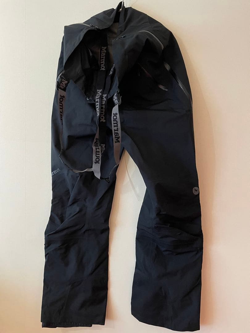 美品 マーモット GORE-TEX ビブパンツ M-L ゴアテックス スノボ