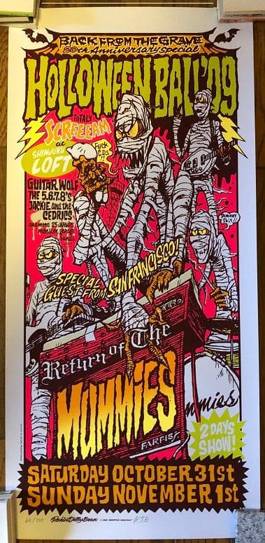 2枚組 ロッキンジェリービーン シルクスクリーン　ポスター