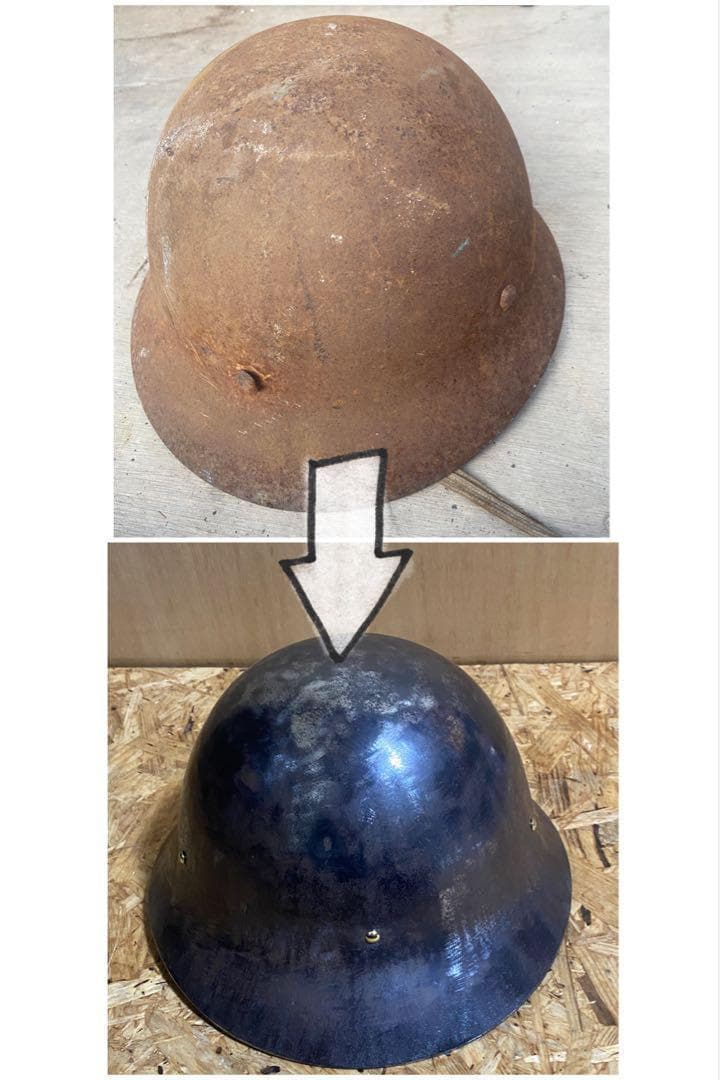 ヴィンテージ ヘルメット 日本軍 戦前 鉄兜 鉄帽 実物 軍隊 陸軍 海軍