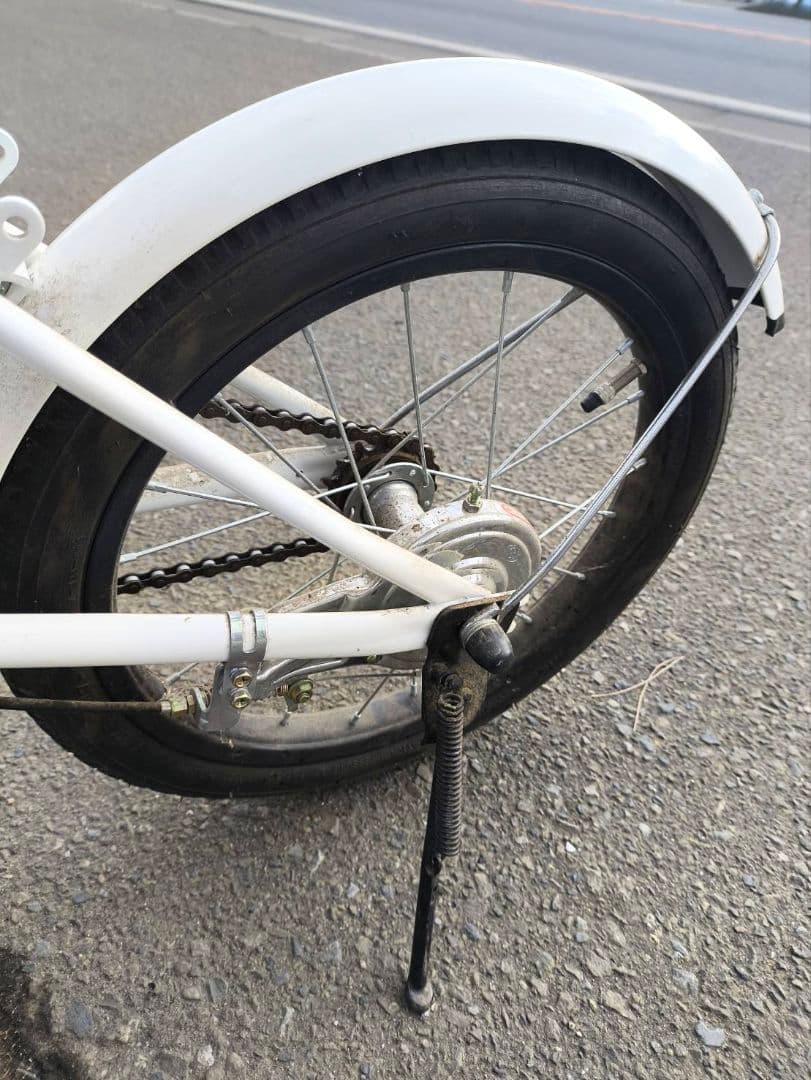 激レア ソフトバンク お父さん 折りたたみ自転車 ホワイト