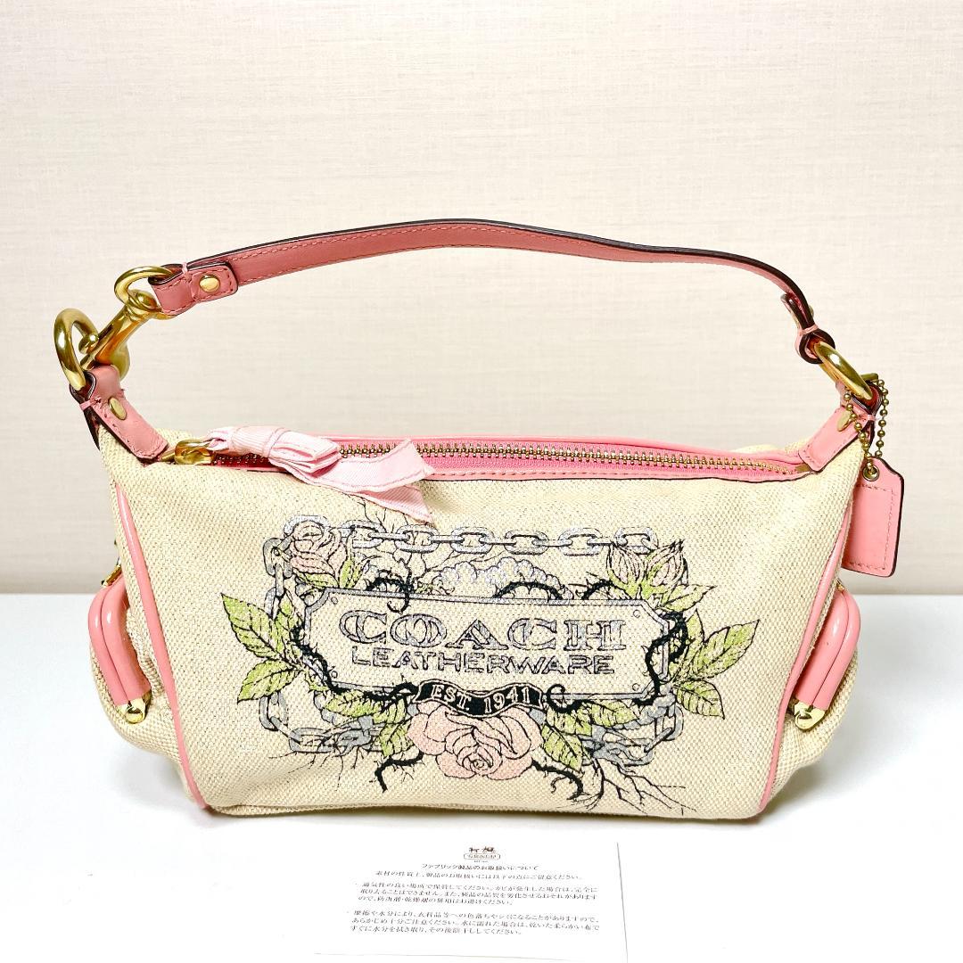 一目惚れ必至❤️COACH　Y2Kムード漂う「隠れた名作」 タトゥーポーチ　ラメ