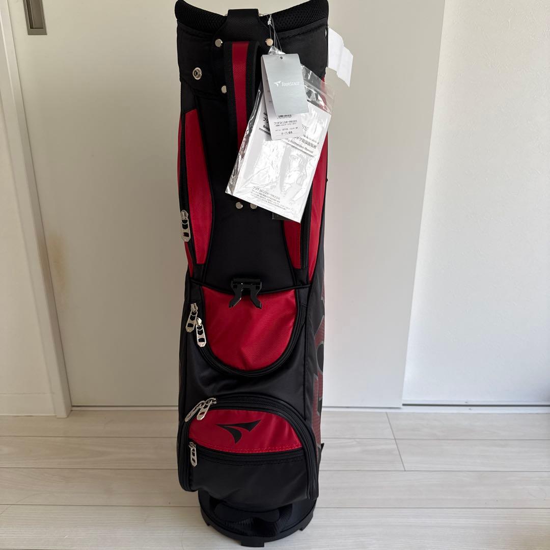 TOURSTAGE ゴルフバッグ レッド×ブラック