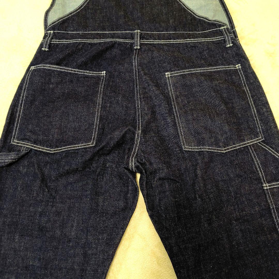 【美品】児島ジーンズ 濃紺 デニム つなぎ オーバーオール XL 日本製