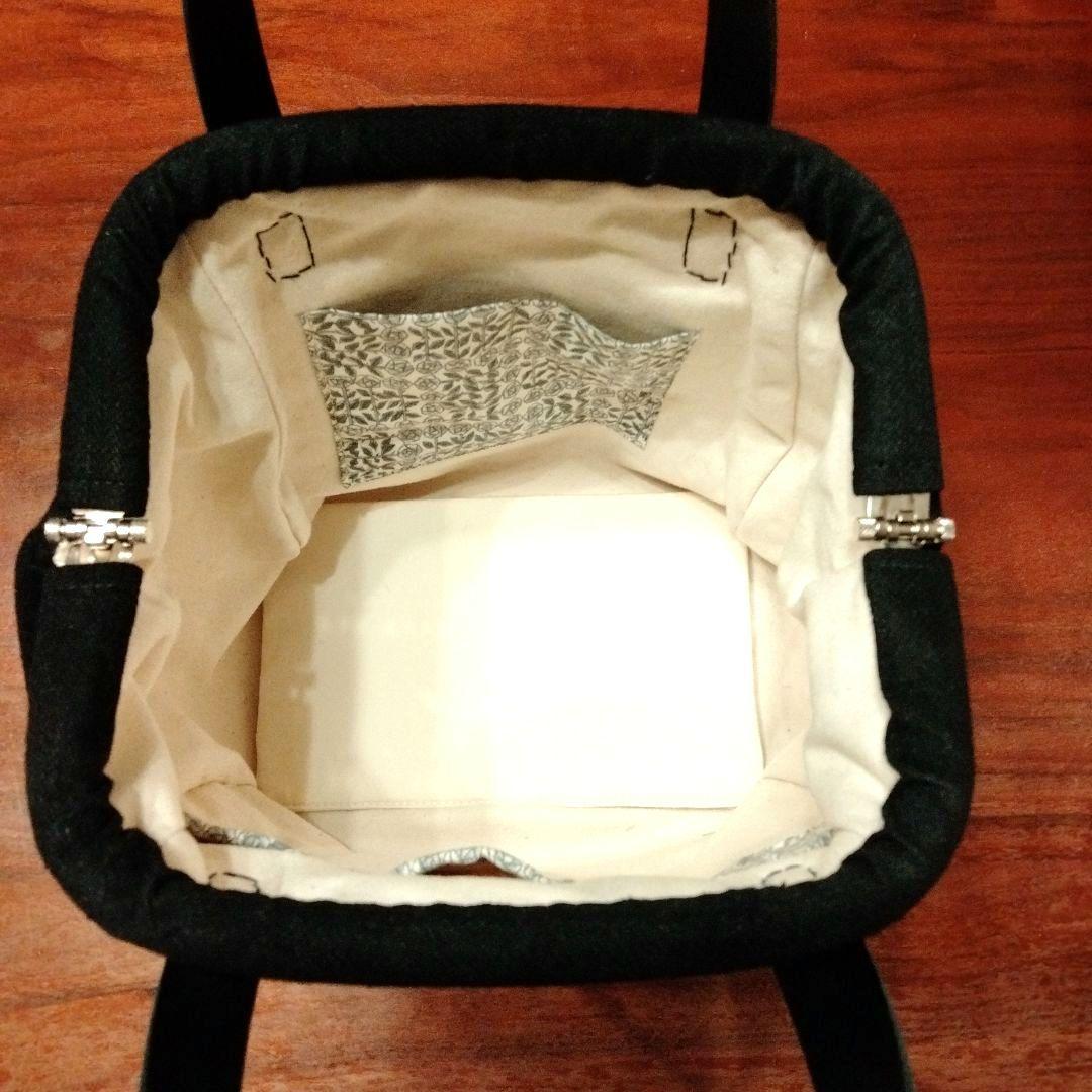 『2つの柄が楽しめる丸みを帯びたニュームバッグ』口金　⚮̈ミナペルホネン⚮̈