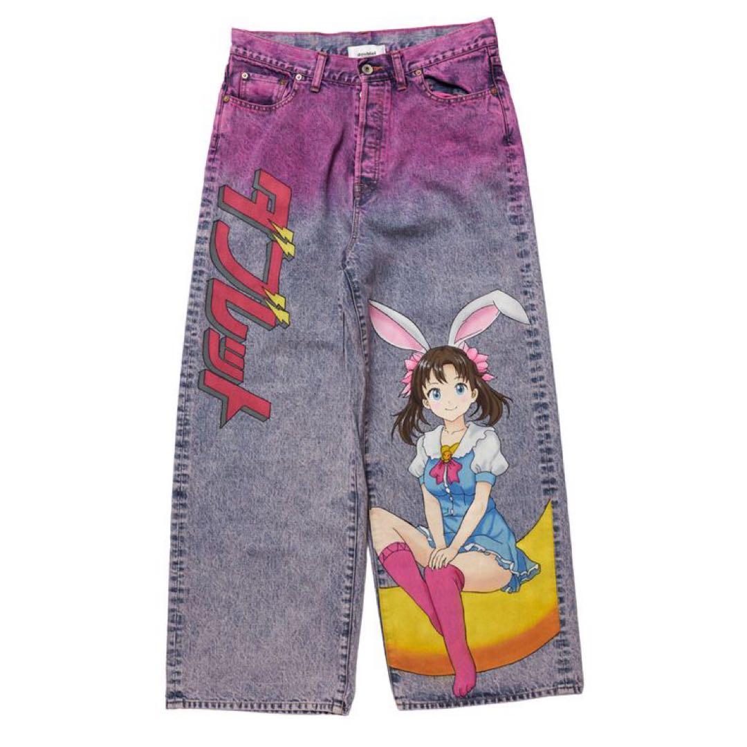 【新品】ANIME HAND-PAINTING DENIM PANTS Sサイズ