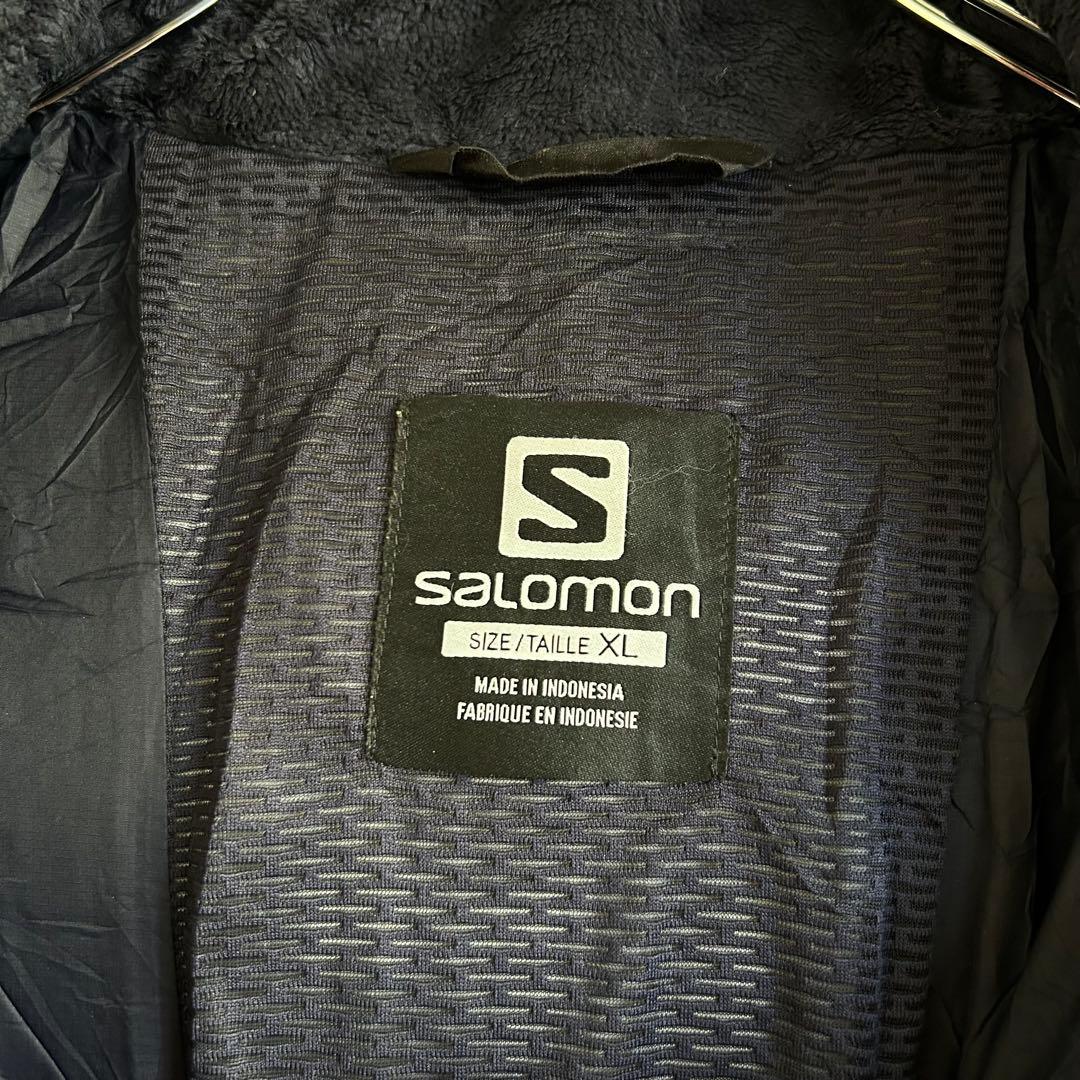 SALOMON ファー ダウンジャケット サロモン XL