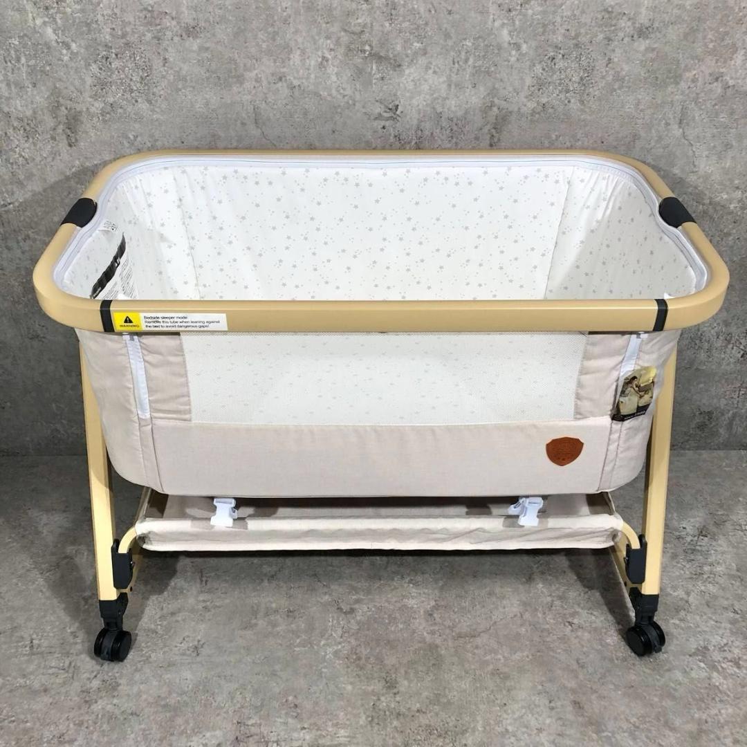 美品 折りたたみ HZDMJ ベビーベッド ゆりかご 添い寝 プレイヤード