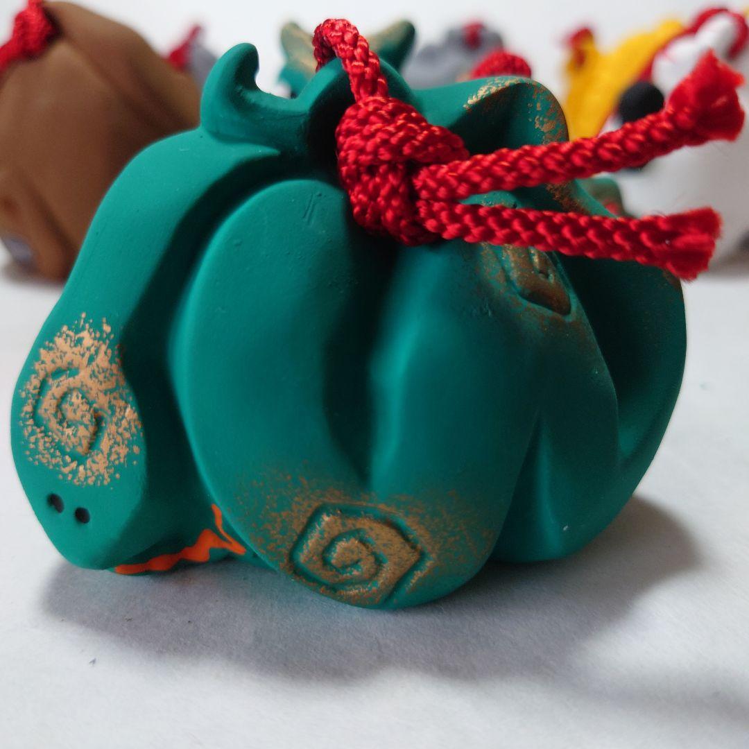 薬師窯　十二支　土鈴　干支　置物　12点セット　伝統工芸　郷土玩具