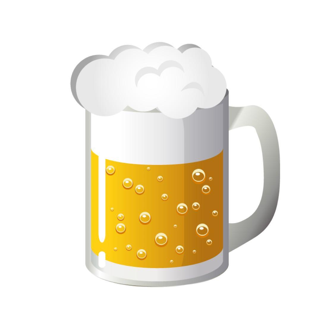 生ビール　グラス2 酒2