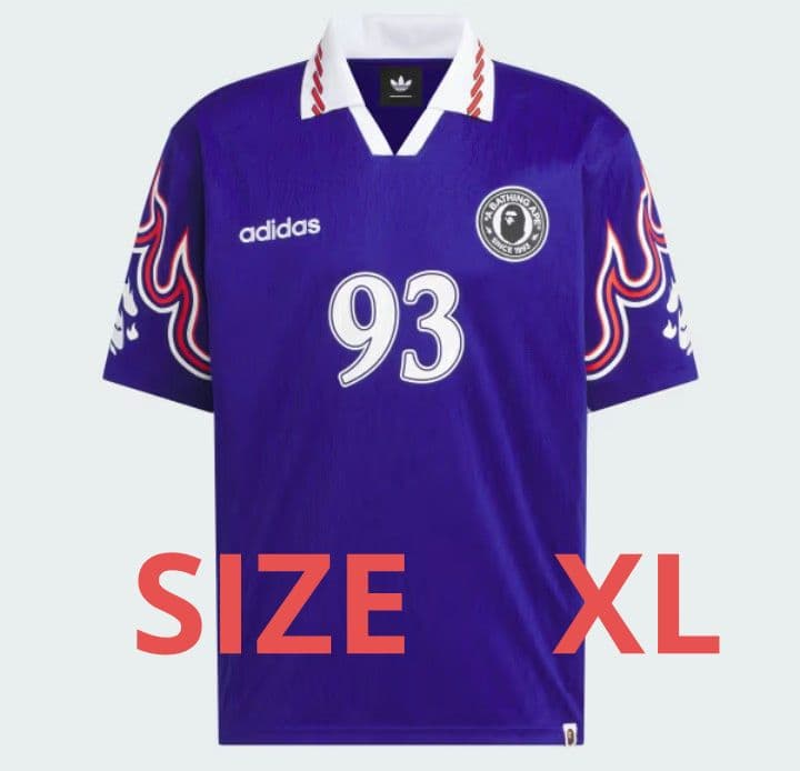 BAPE ADIDAS FLAME JERSEY XL 日本代表　soccer