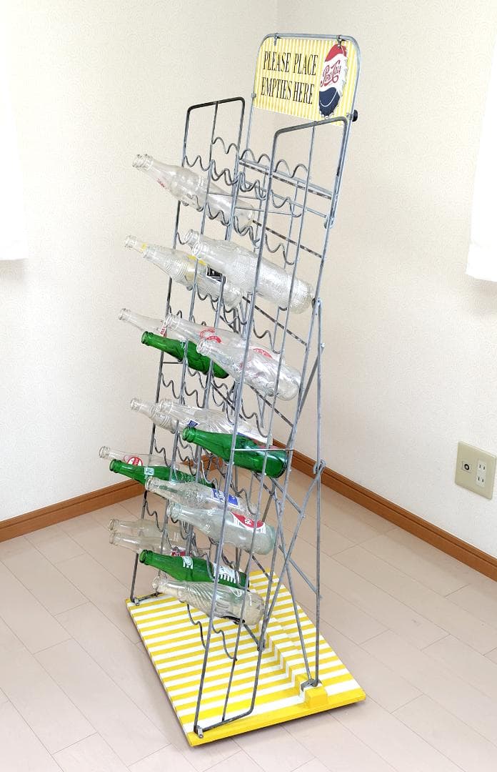 ペプシコーラ ペプシ　レトロ　1951～1962　ボトル陳列棚