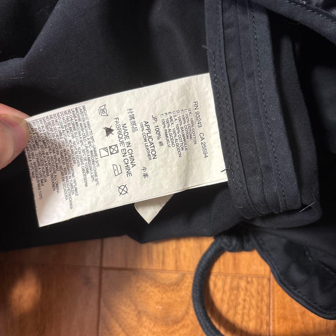 DIESEL☆ブラック モッズコート　ボアキルティングライナー付き☆美品