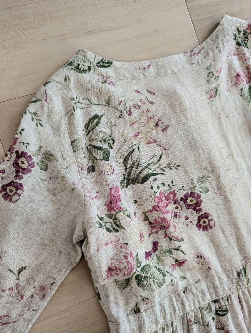 CABBAGES & ROSES　キャベジズ & ローゼス　リネンワンピース