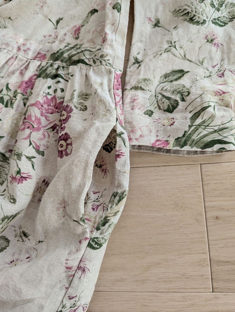 CABBAGES & ROSES　キャベジズ & ローゼス　リネンワンピース