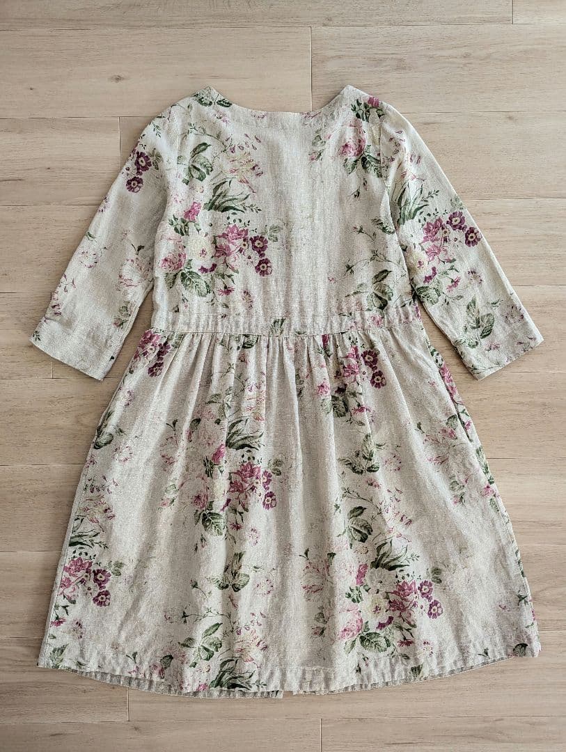 CABBAGES & ROSES　キャベジズ & ローゼス　リネンワンピース