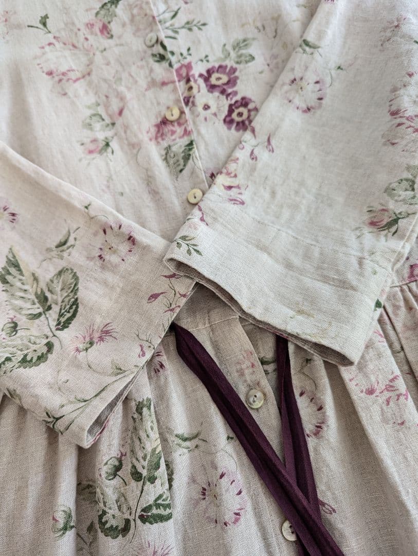 CABBAGES & ROSES　キャベジズ & ローゼス　リネンワンピース