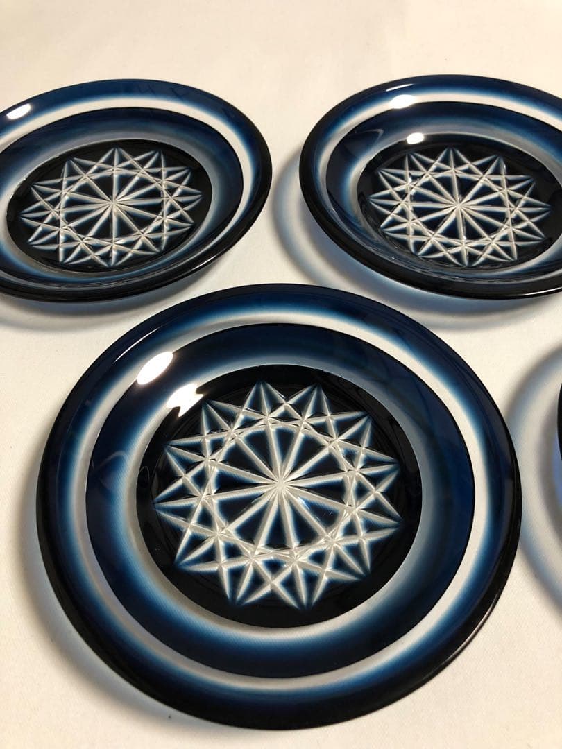 薩摩切子　薩摩びーどろ工芸　薩摩刻印あり